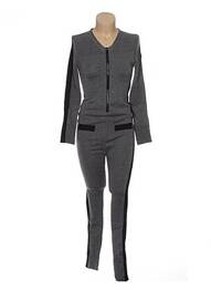 Combi-pantalon gris JACQUELINE COQ femme