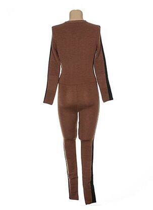 Combi-pantalon marron JACQUELINE COQ femme