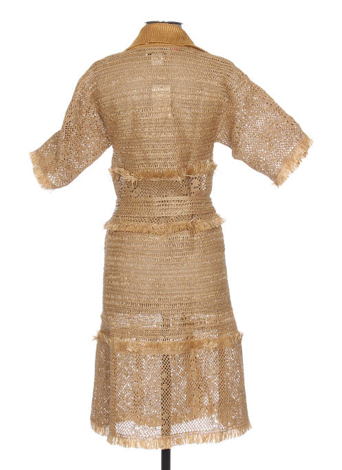 Gilet manches courtes marron JACQUELINE COQ pour femme