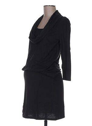 Robe maternité col bénitier noir COLLINE femme