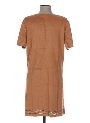 Robe maternité col rond marron COLLINE femme