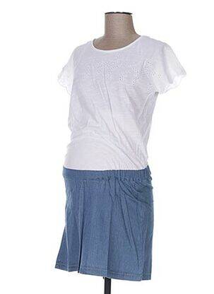 Robe maternité empiècements bleu COLLINE femme
