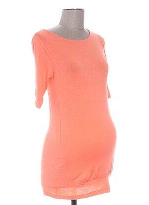T-shirt / top maternité col rond orange COLLINE femme
