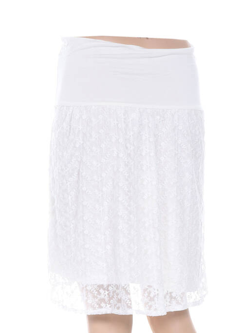 Jupe maternité blanc COLLINE pour femme