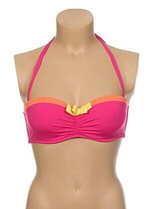 Haut de maillot de bain haut soutien-gorge moulé haut soutien-gorge moulé rose KIWI femme