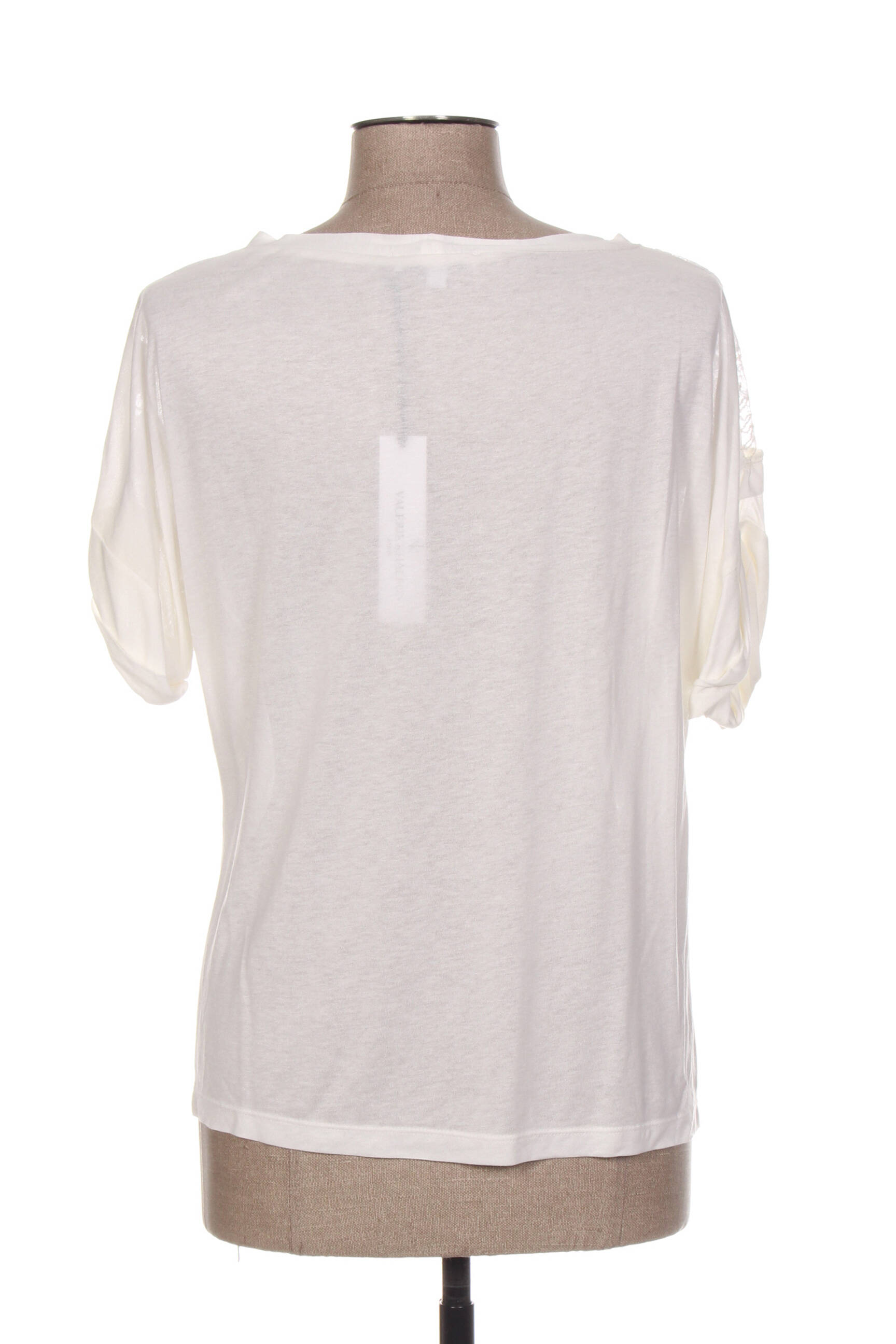 T-shirt coupe cintrée manches courtes blanc VALERIE KHALFON femme