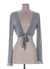 Gilet cache-cœur gris PAIN DE SUCRE pour femme seconde vue