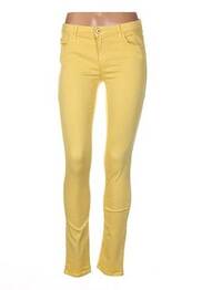 Pantalon slim skinny taille normale jaune TRUSSARDI JEANS femme