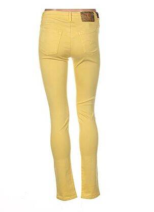 Pantalon slim stretch taille normale jaune TRUSSARDI JEANS femme