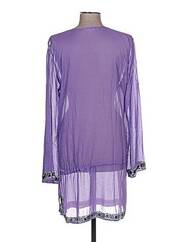 Robe courte violet EMAMO pour femme seconde vue