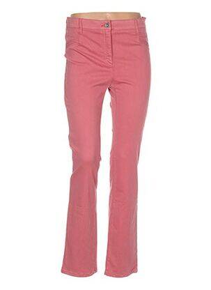 Pantalon droit stretch taille normale rose COUTURIST femme