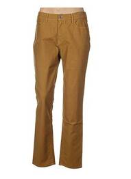 Pantalon droit stretch taille normale jaune COUTURIST femme
