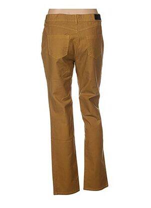 Pantalon droit stretch taille normale jaune COUTURIST femme
