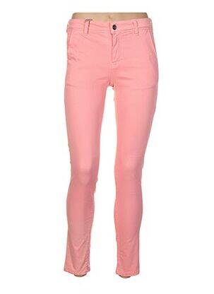Pantalon slim stretch taille normale rose COUTURIST femme