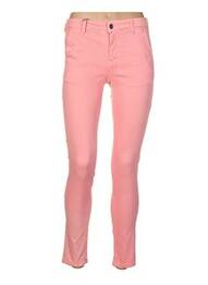 Pantalon slim stretch taille normale rose COUTURIST femme