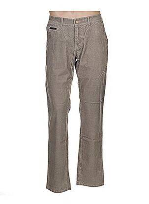 Pantalon droit tissage velours taille normale beige COUTURIST homme