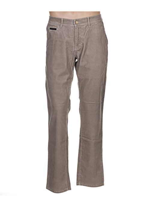 Pantalon droit tissage velours taille normale beige COUTURIST homme