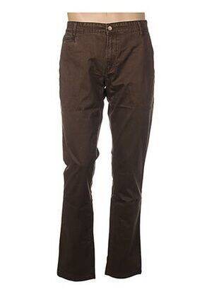 Pantalon slim taille basse taille basse marron COUTURIST femme
