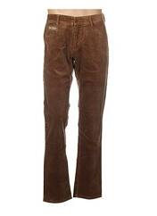 Pantalon droit marron COUTURIST pour homme seconde vue