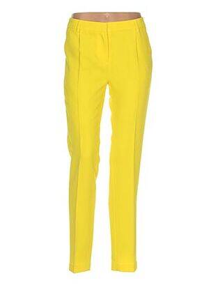 Pantalon droit jaune EDITH ET ELLA pour femme