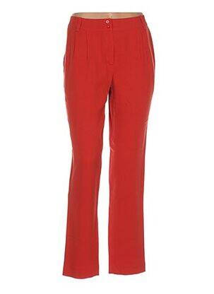 Pantalon droit rouge GAËLLE BARRE pour femme