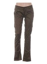 Pantalon slim taille basse taille basse vert I.CODE (By IKKS) femme