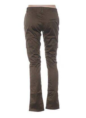 Pantalon slim taille basse taille basse vert I.CODE (By IKKS) femme