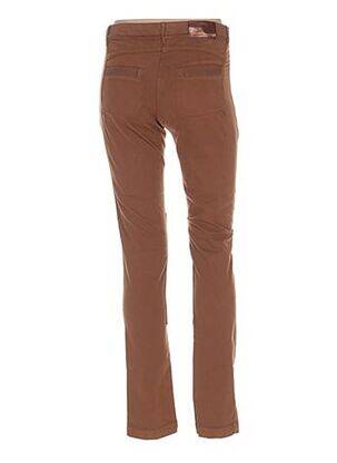 Pantalon slim poches marron MAE MAHE femme