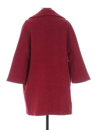 Manteau long coupe droite sans capuche rouge VOODOO femme