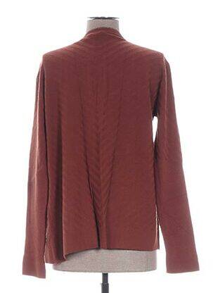Gilet manches longues col rond marron VOODOO femme
