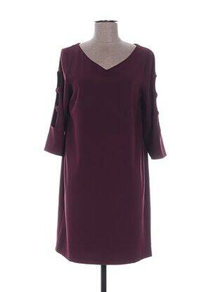 Robe mi-longue manches 3/4 manches 3/4 rouge VOODOO femme