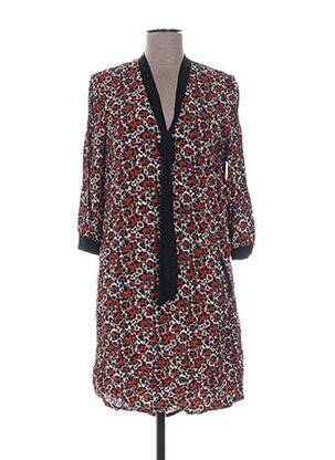 Robe mi-longue manches 3/4 manches 3/4 marron VOODOO femme