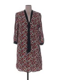 Robe mi-longue manches 3/4 manches 3/4 marron VOODOO femme
