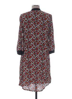 Robe mi-longue manches 3/4 manches 3/4 marron VOODOO femme