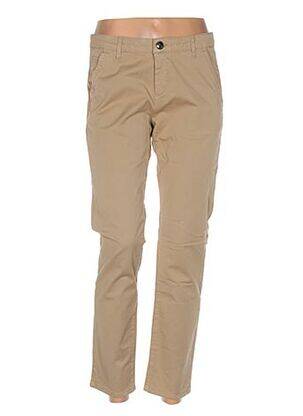 Pantalon poches taille normale blanc MENSI COLLEZIONE femme
