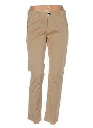 Pantalon poches taille normale blanc MENSI COLLEZIONE femme