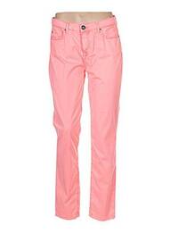 Pantalon slim taille basse taille basse rose MENSI COLLEZIONE femme