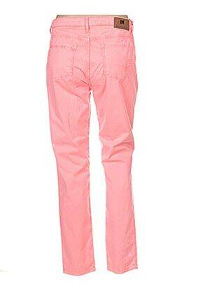 Pantalon slim taille basse taille basse rose MENSI COLLEZIONE femme