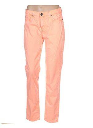 Pantalon slim taille basse taille basse rose MENSI COLLEZIONE femme