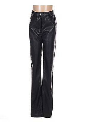 Pantalon slim taille normale taille normale noir MENSI COLLEZIONE femme