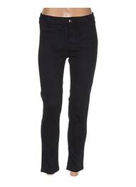 Pantalon slim taille basse taille basse bleu MENSI COLLEZIONE femme