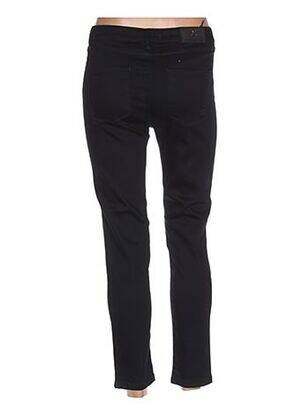 Pantalon slim taille basse taille basse bleu MENSI COLLEZIONE femme