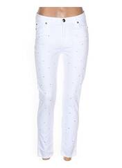 Pantalon 7/8 blanc MENSI COLLEZIONE pour femme seconde vue