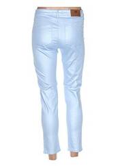 Pantalon 7/8 bleu MENSI COLLEZIONE pour femme seconde vue