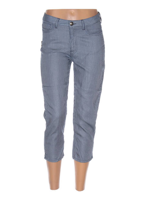 Pantacourt bleu MENSI COLLEZIONE pour femme