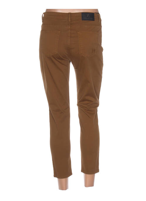 Pantalon 7/8 marron MENSI COLLEZIONE pour femme