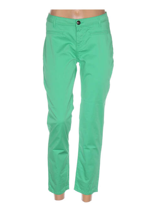Pantalon 7/8 vert MENSI COLLEZIONE pour femme