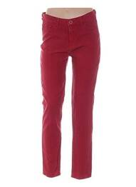 Pantalon slim taille normale taille normale rouge MENSI COLLEZIONE femme