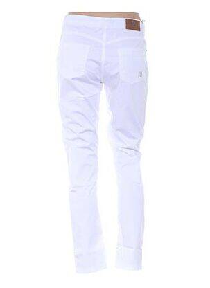 Pantalon slim taille basse taille basse blanc MENSI COLLEZIONE femme