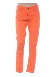 Pantalon slim taille basse taille basse orange MENSI COLLEZIONE femme